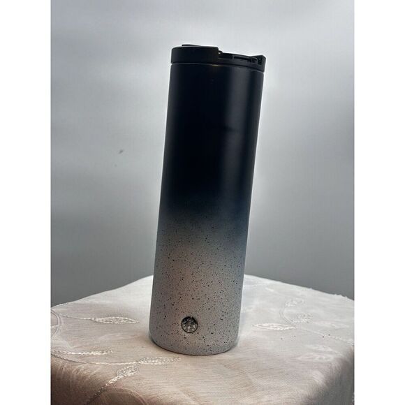 2020 Starbucks Gradient Blue White Black Speckled Stainless Steel Tumbler 20 oz. - Picture 5 of 10